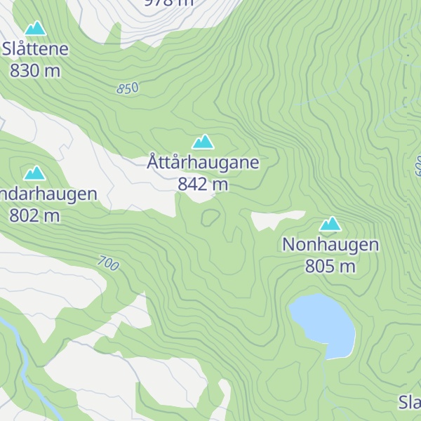 Map of Kannigahaugen