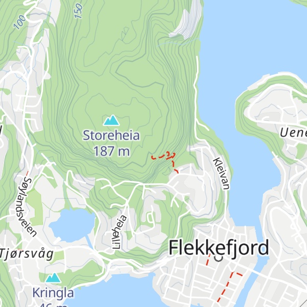 Map of Skredderhytta