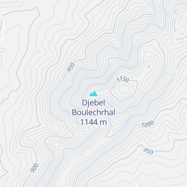 Map of Djebel Boulechrhal