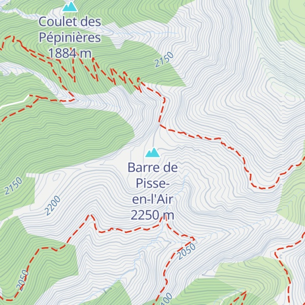 Map of Barre de Pisse-en-l'Air