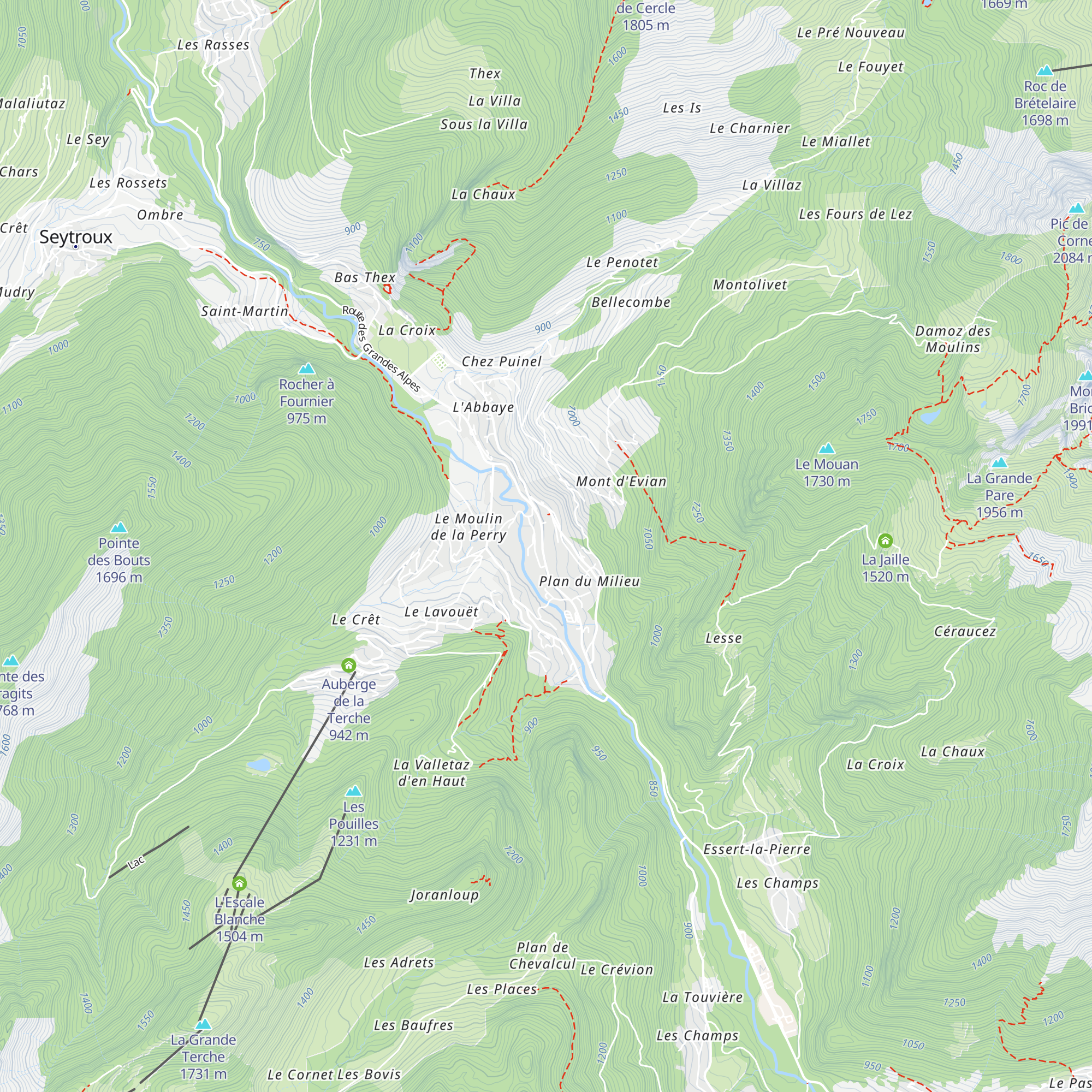 Office de tourisme de la Vallée d'Aulps map
