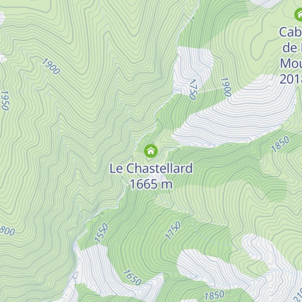 Map of Le Chastellard