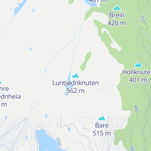 Map of Luntjødnknuten