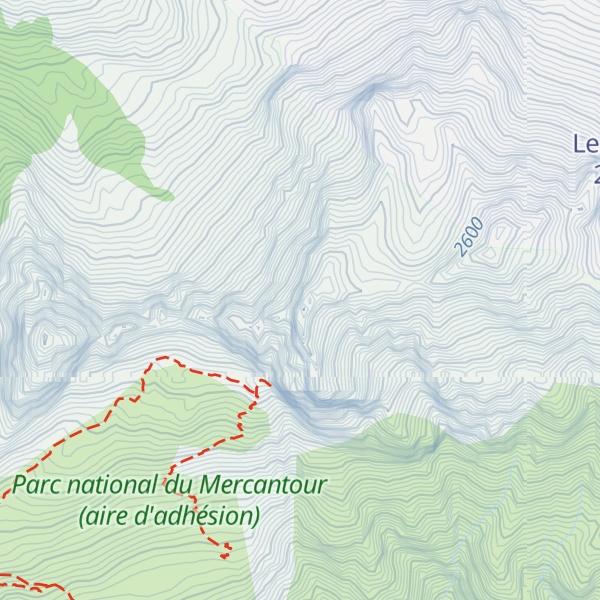 Map of Tête du Clot des Morts