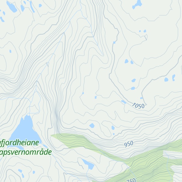 Map of Hunnefjell