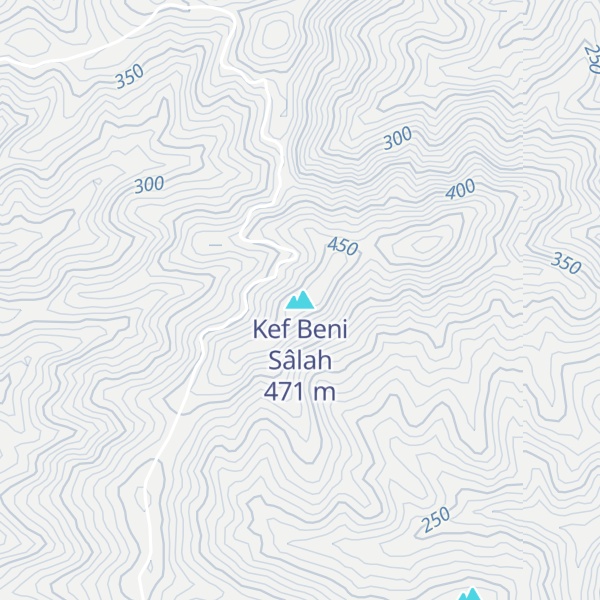 Map of Kef Beni Sâlah