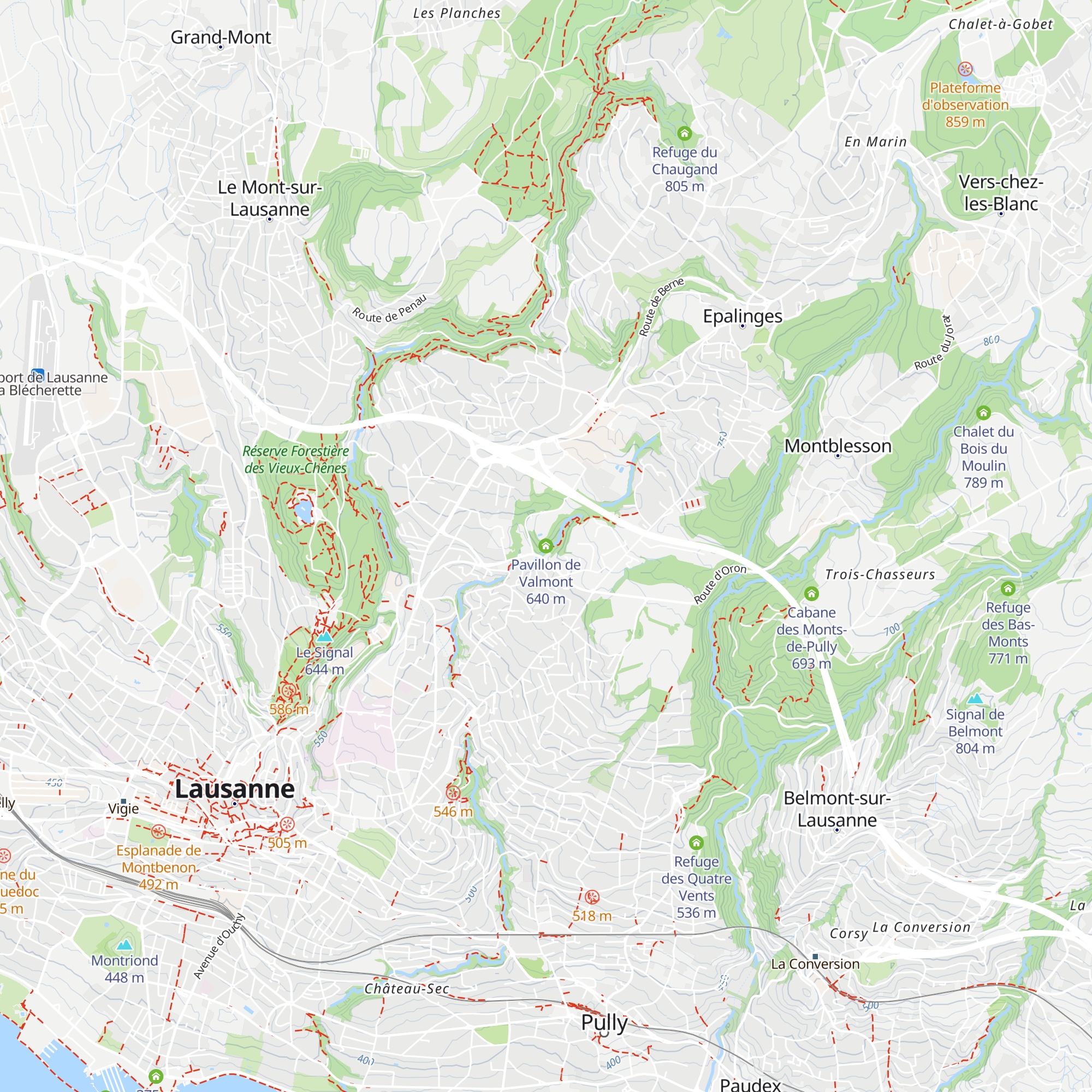 Pavillon de Valmont map