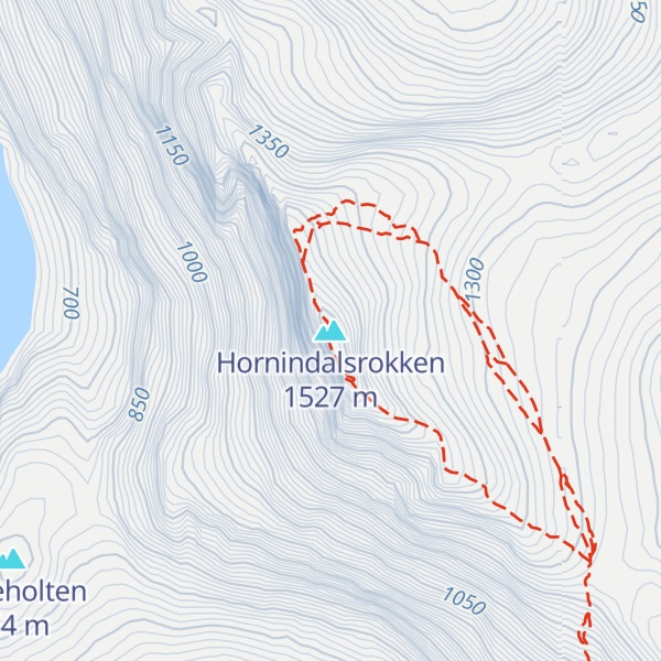 Map of Hornindalsrokken