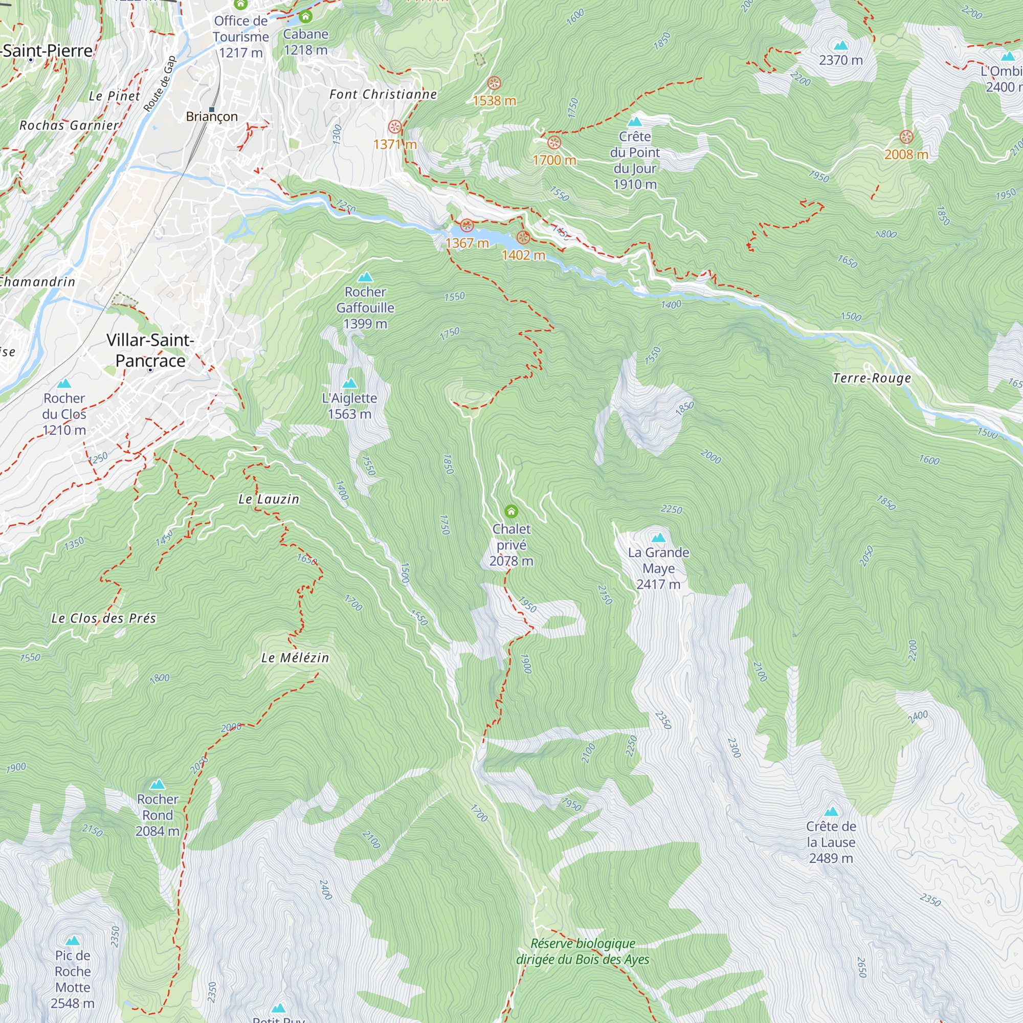 Chalet privé map