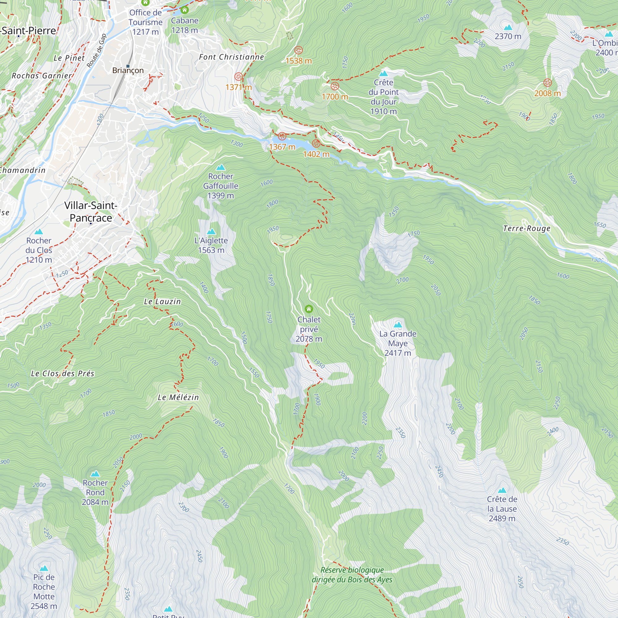 Chalet privé map