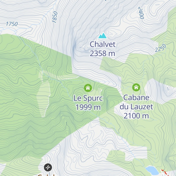 Map of Le Spurc