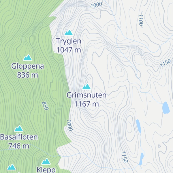 Map of Grimsnuten