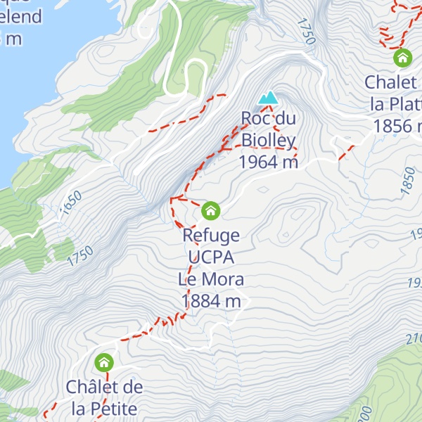 Map of Refuge UCPA Le Mora