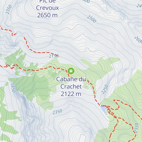 Map of Cabane du Crachet