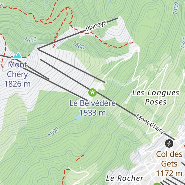 Map of Le Belvédère