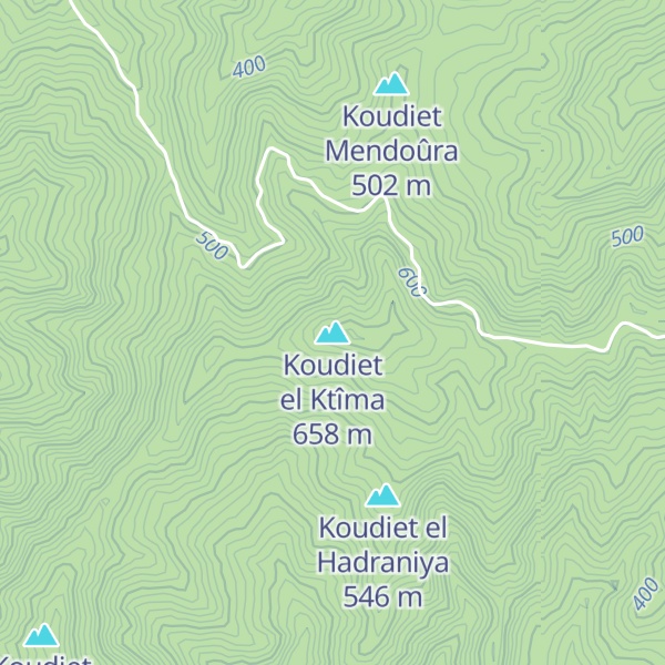Map of Koudiet el Ktîma