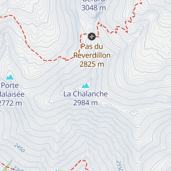 Map of La Chalanche