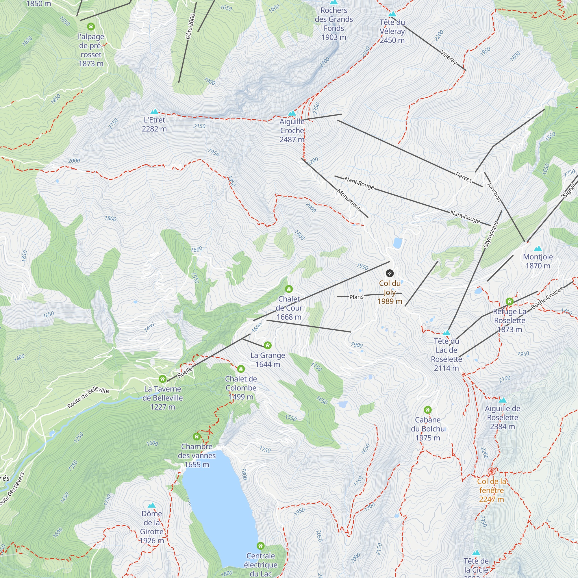Chalet de Cour map