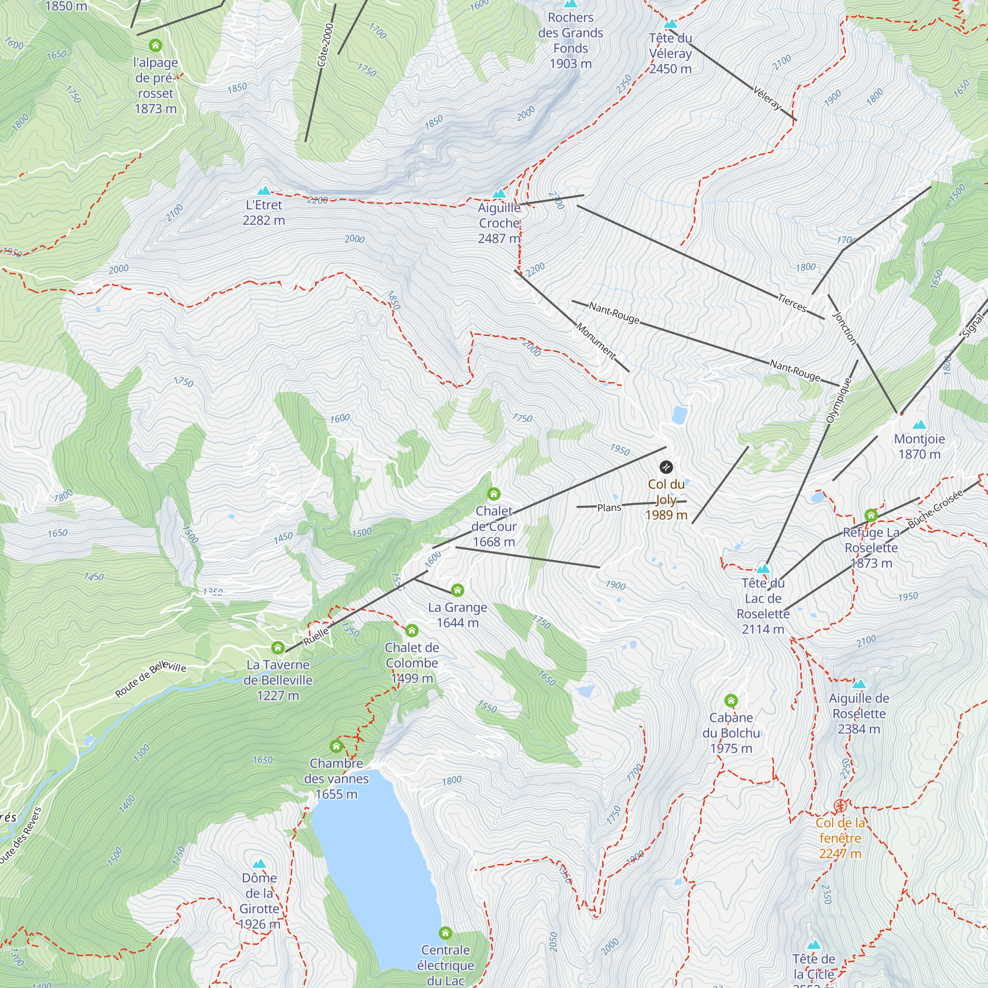 Chalet de Cour map