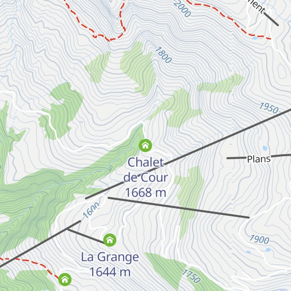 Map of Chalet de Cour