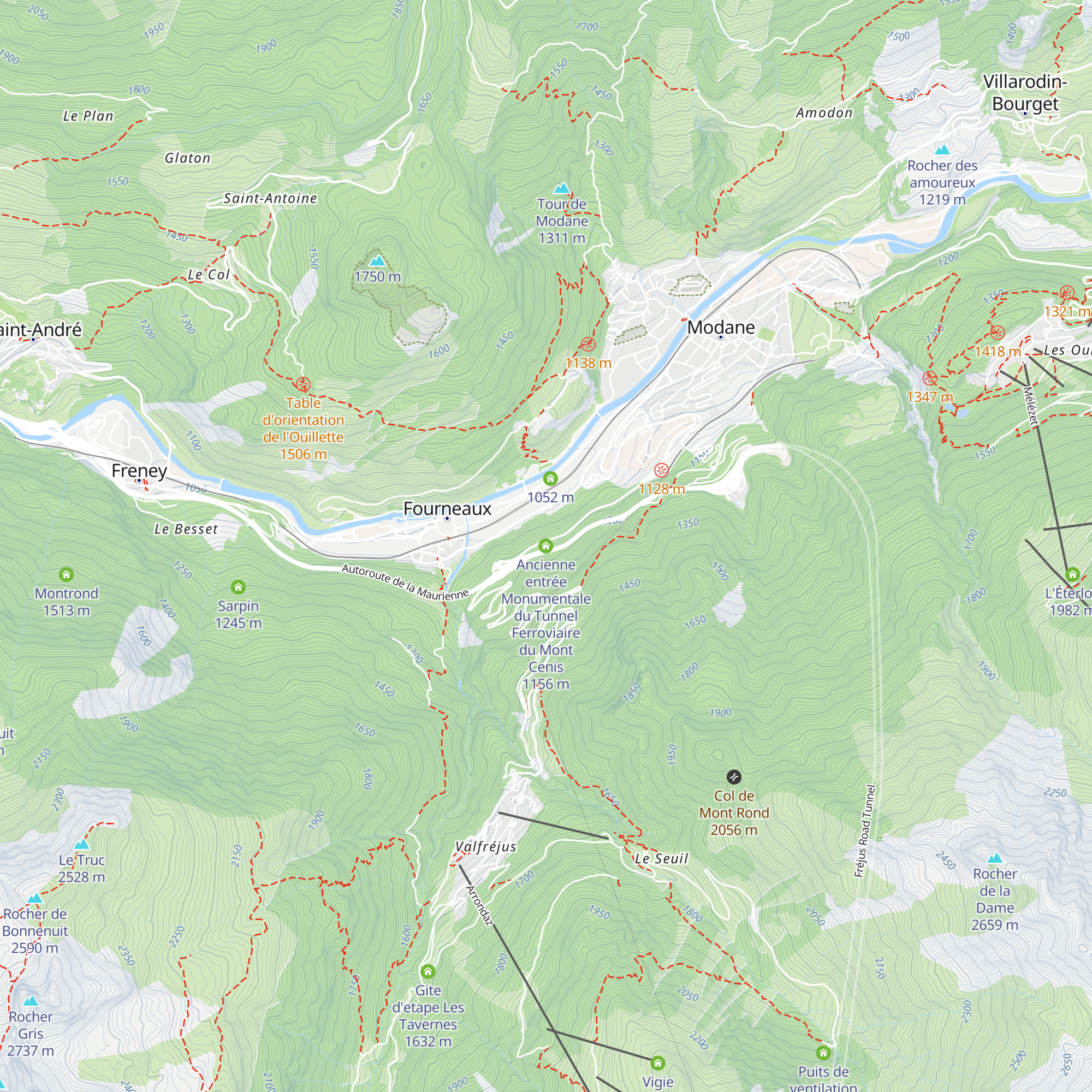 Ancienne entrée Monumentale du Tunnel Ferroviaire du Mont Cenis map