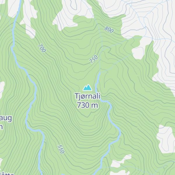 Map of Tjørnali