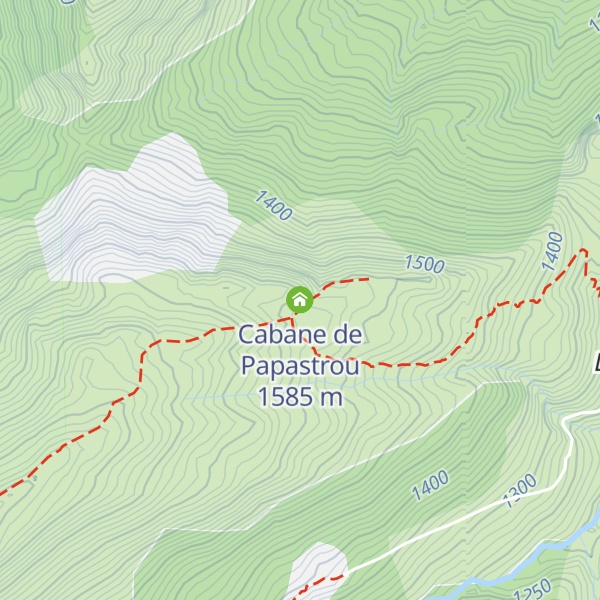 Map of Cabane de Papastrou