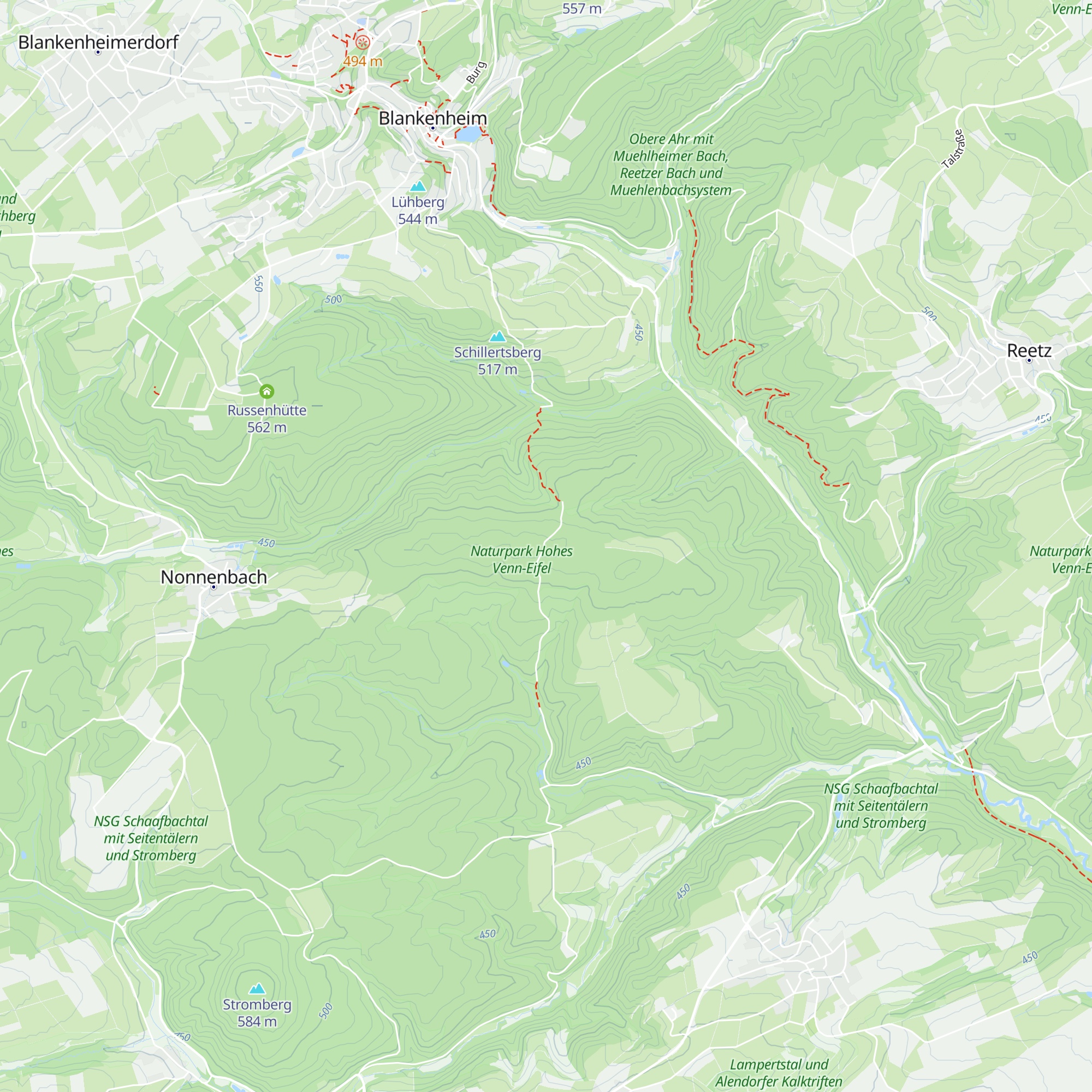 Hütte-am Brotpfad map