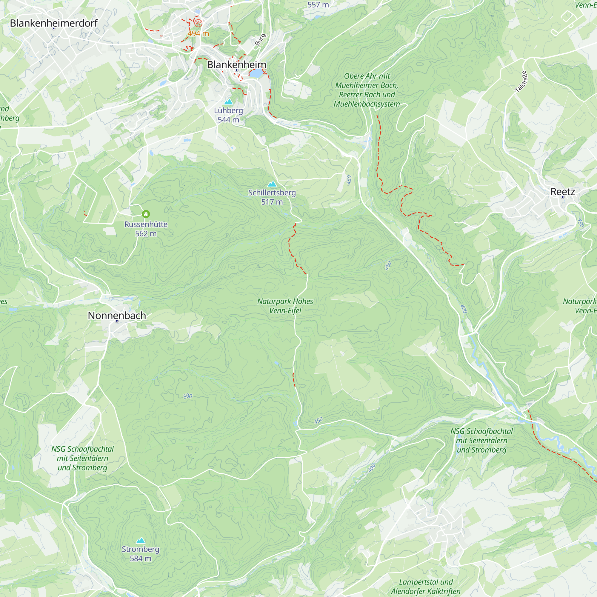Hütte-am Brotpfad map