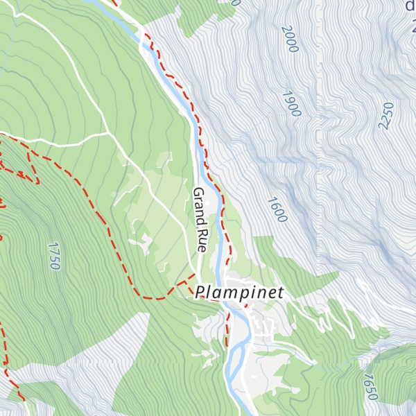 Map of La Chévrerie de Plampinet