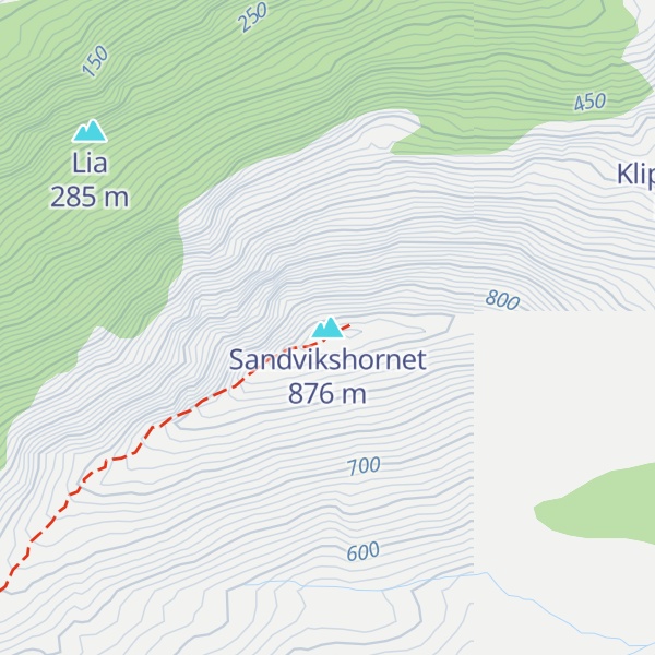 Map of Sandvikshornet