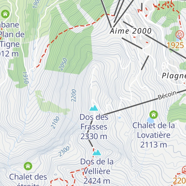 Map of Chalet Biollet