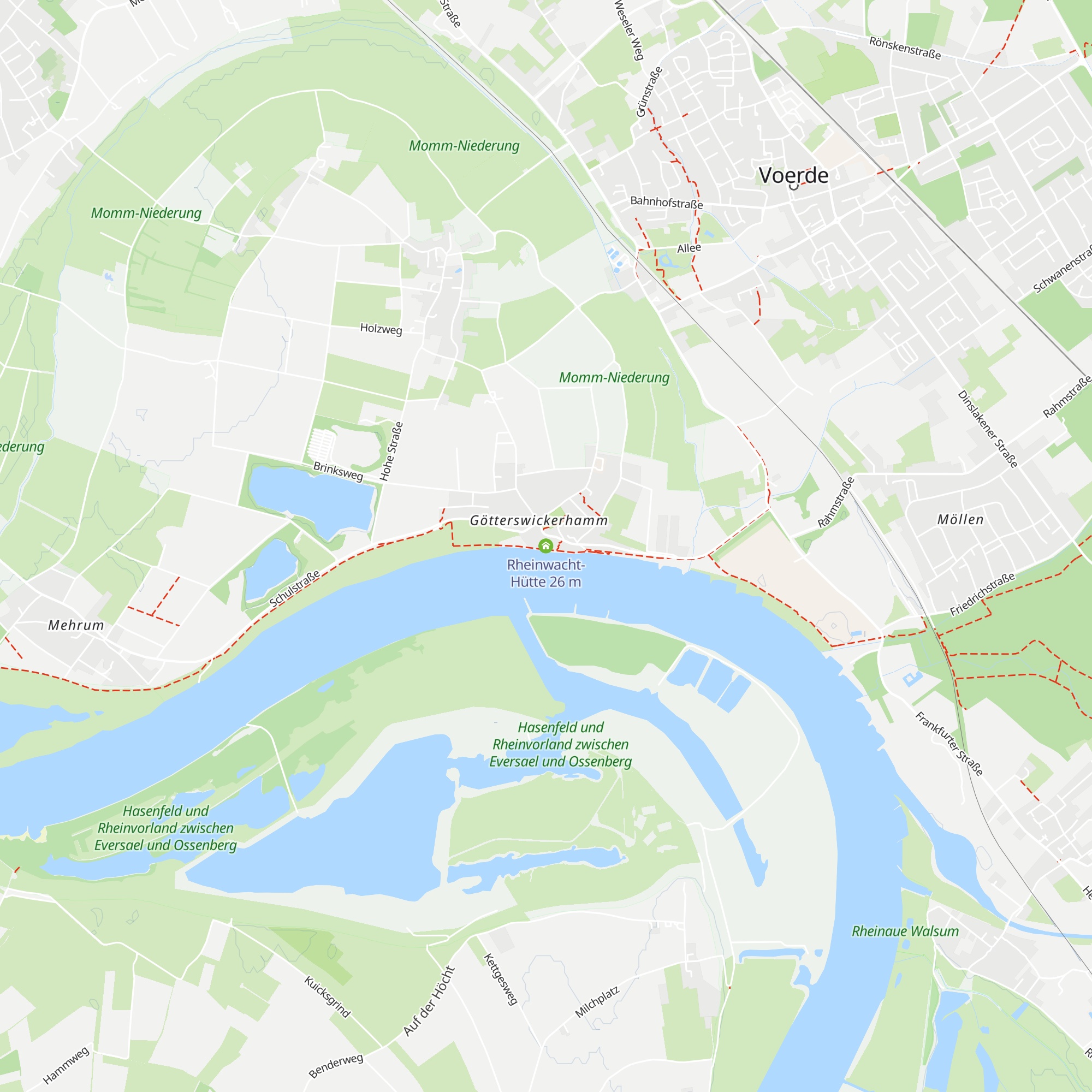 Rheinwacht-Hütte map