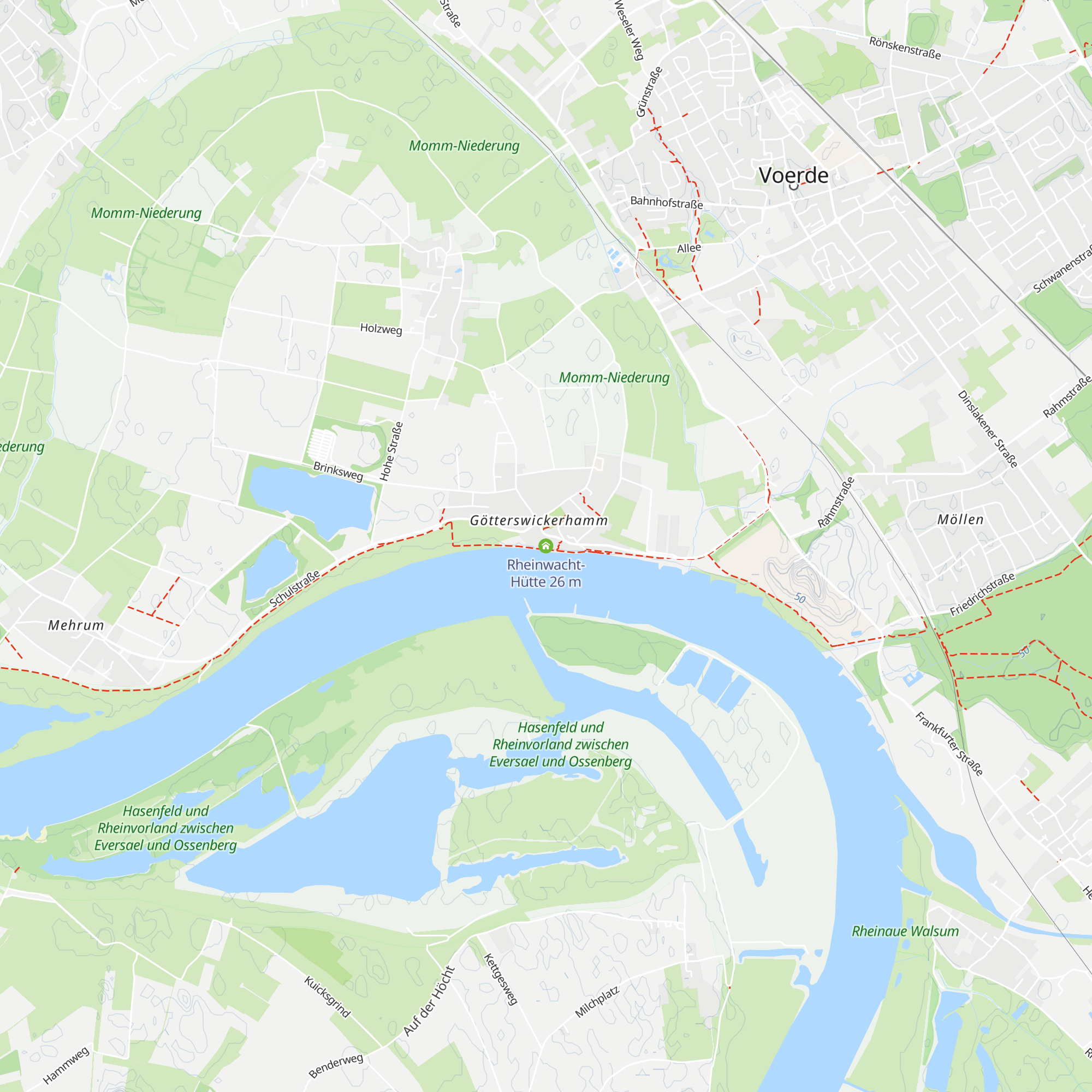 Rheinwacht-Hütte map