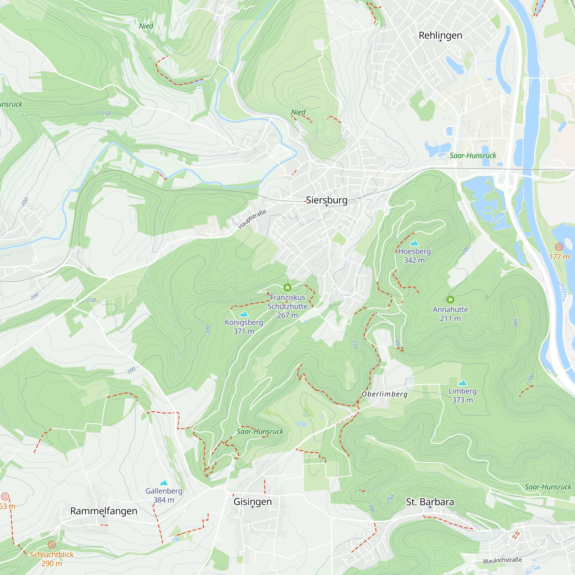 Franziskus Schutzhütte map
