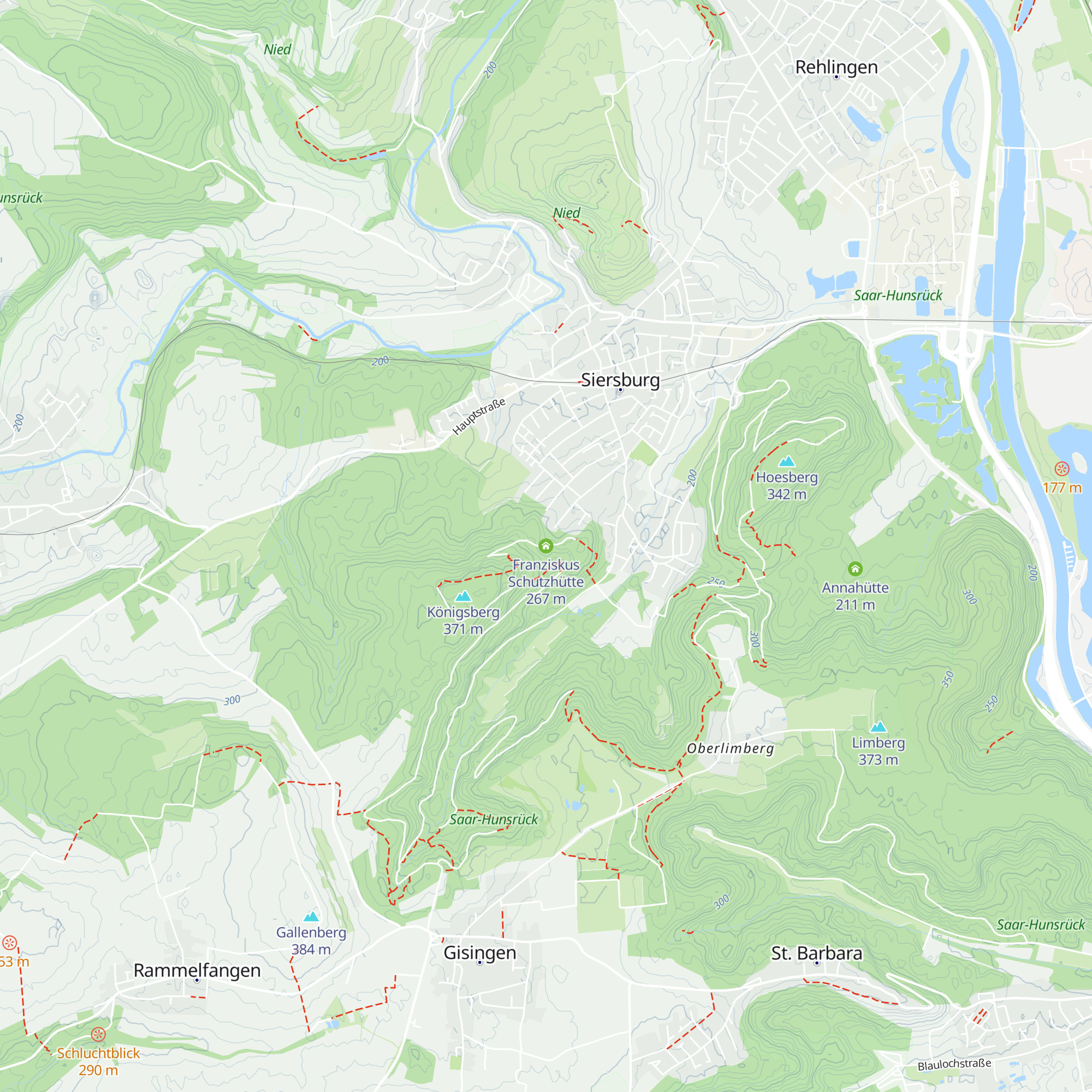 Franziskus Schutzhütte map