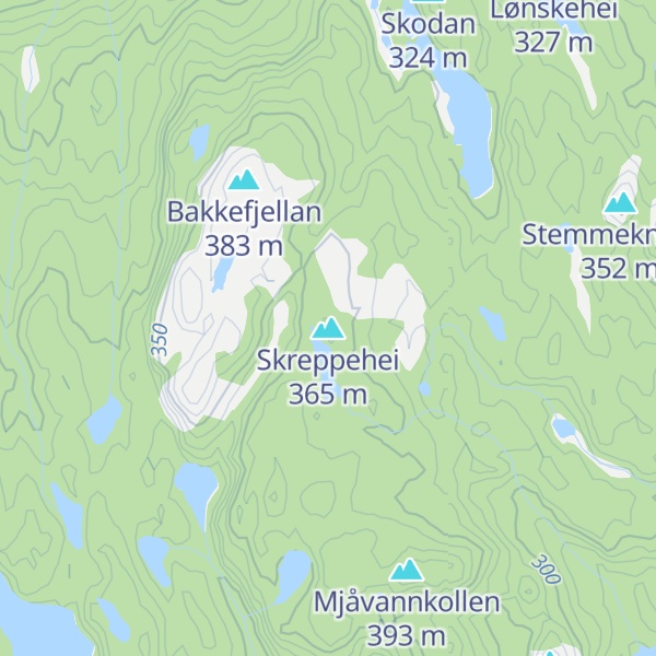 Map of Skreppehei