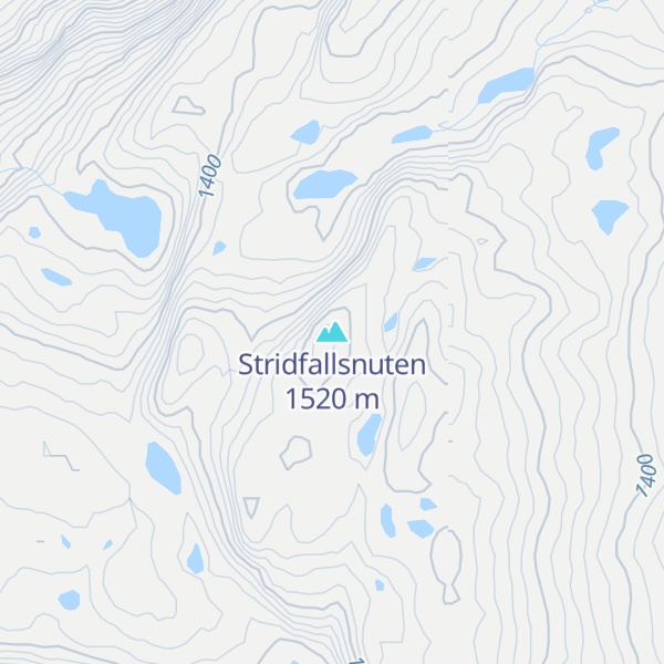 Map of Stridfallsnuten
