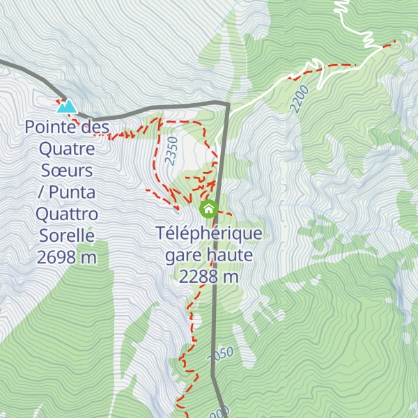 Map of Téléphérique gare haute