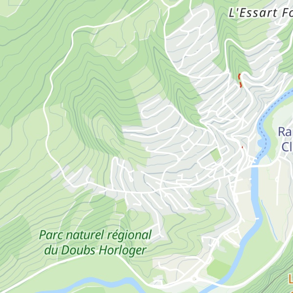 Map of Gîte du Saut du Doubs