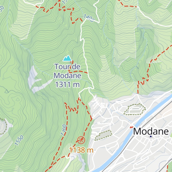 Map of Club de tir de Modane