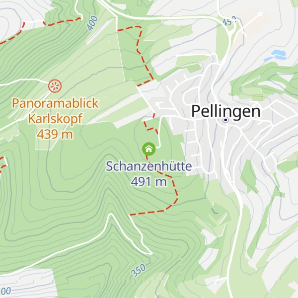 Map of Schanzenhütte