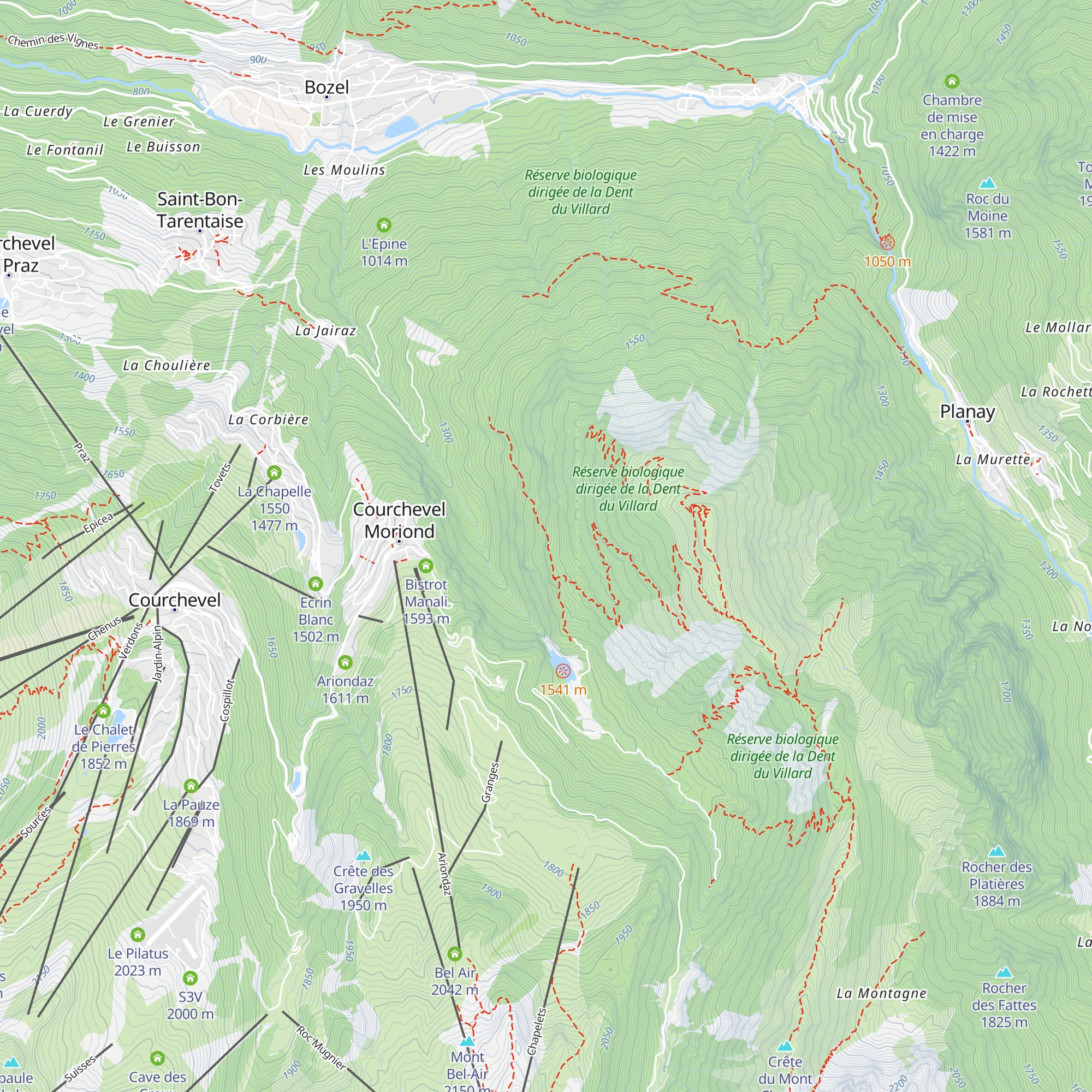 Abri du Bec de l'Aigle map