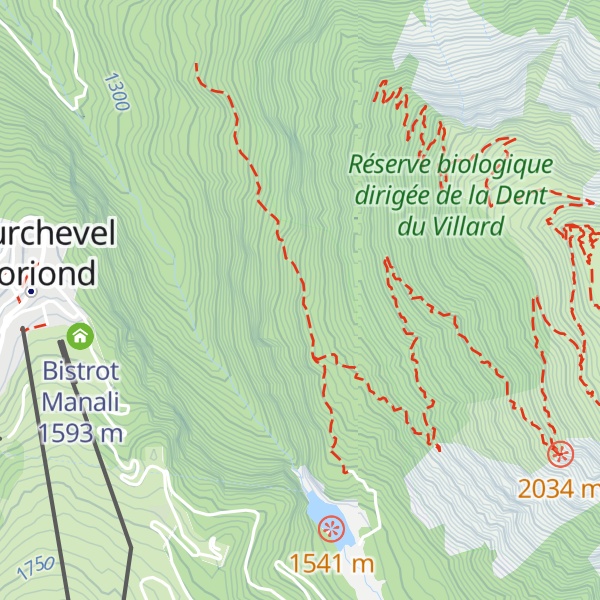 Map of Abri du Bec de l'Aigle