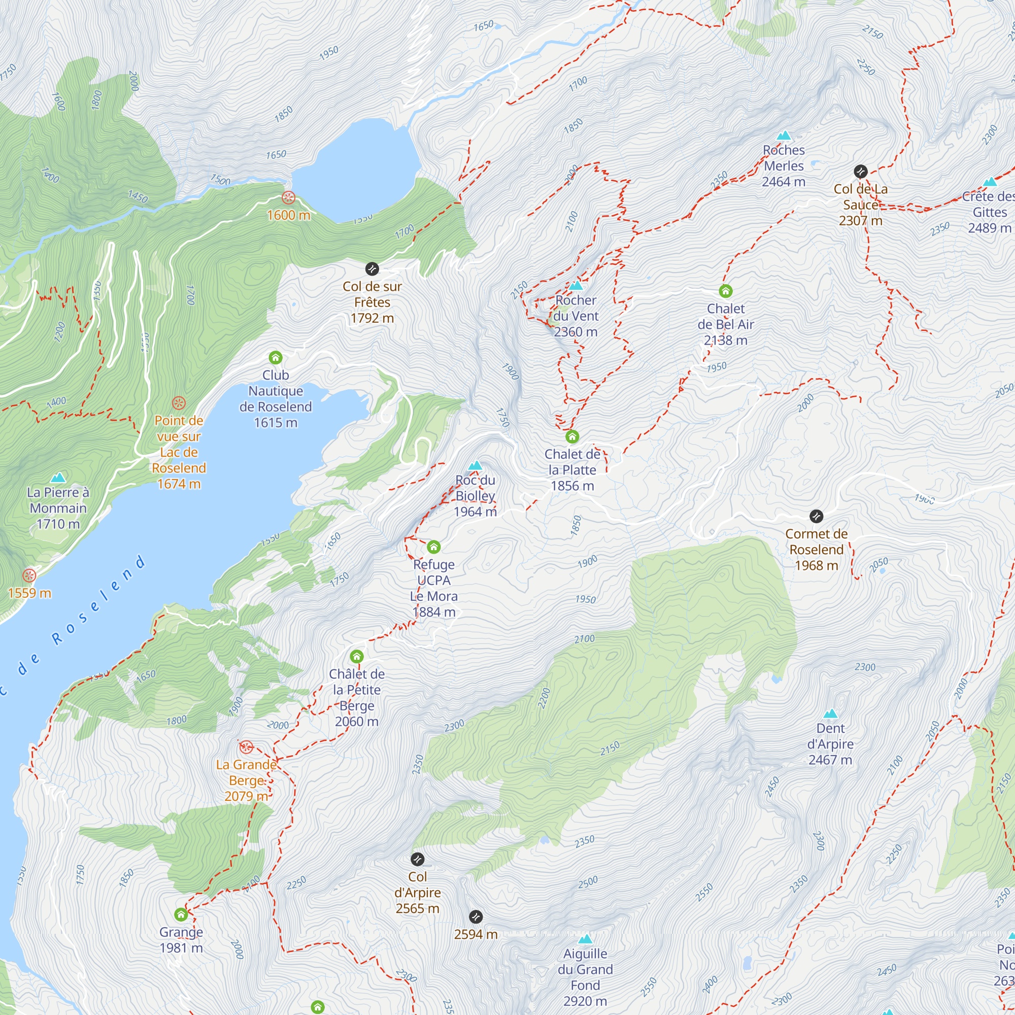 Gîte d'alpage de Plan Mya map