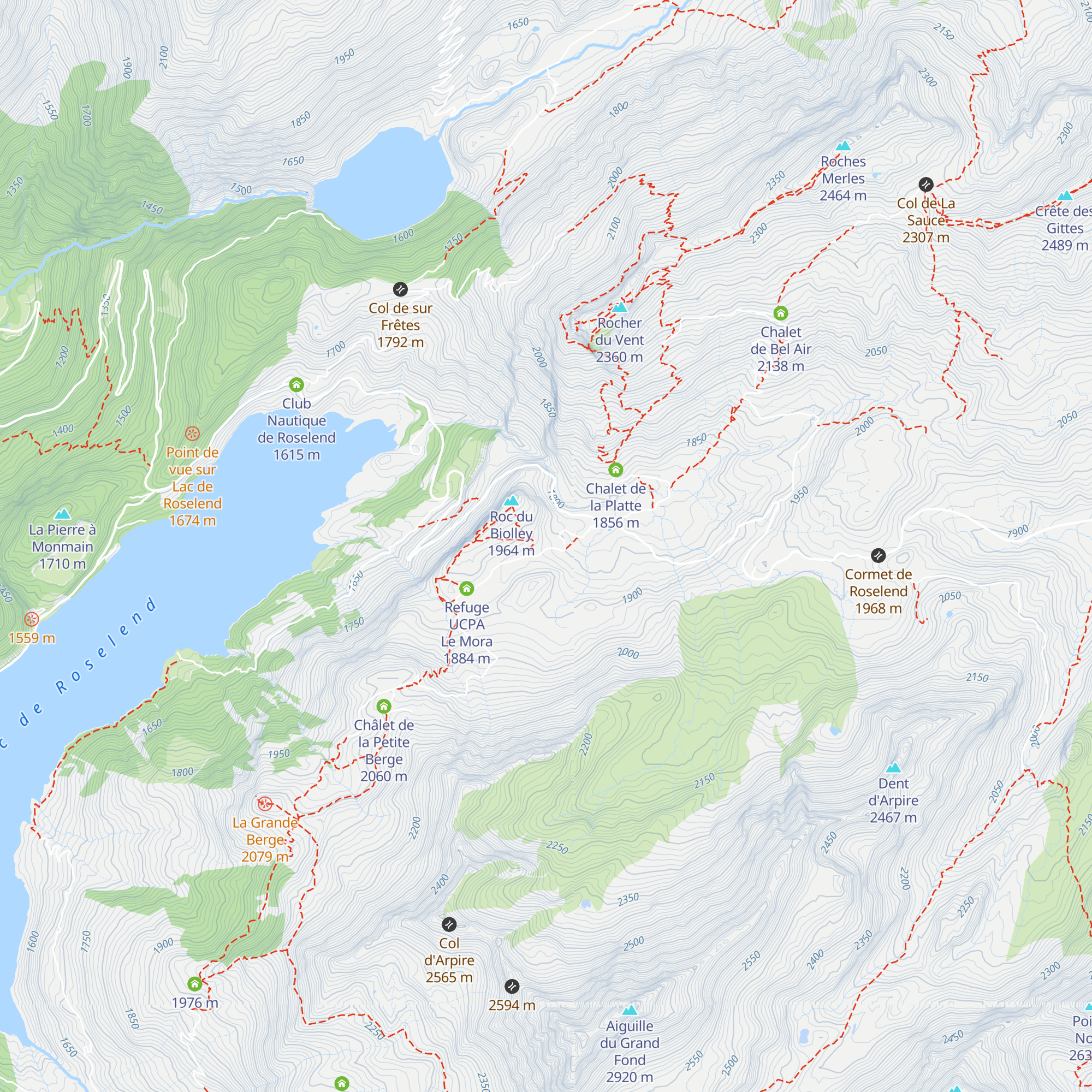 Gîte d'alpage de Plan Mya map