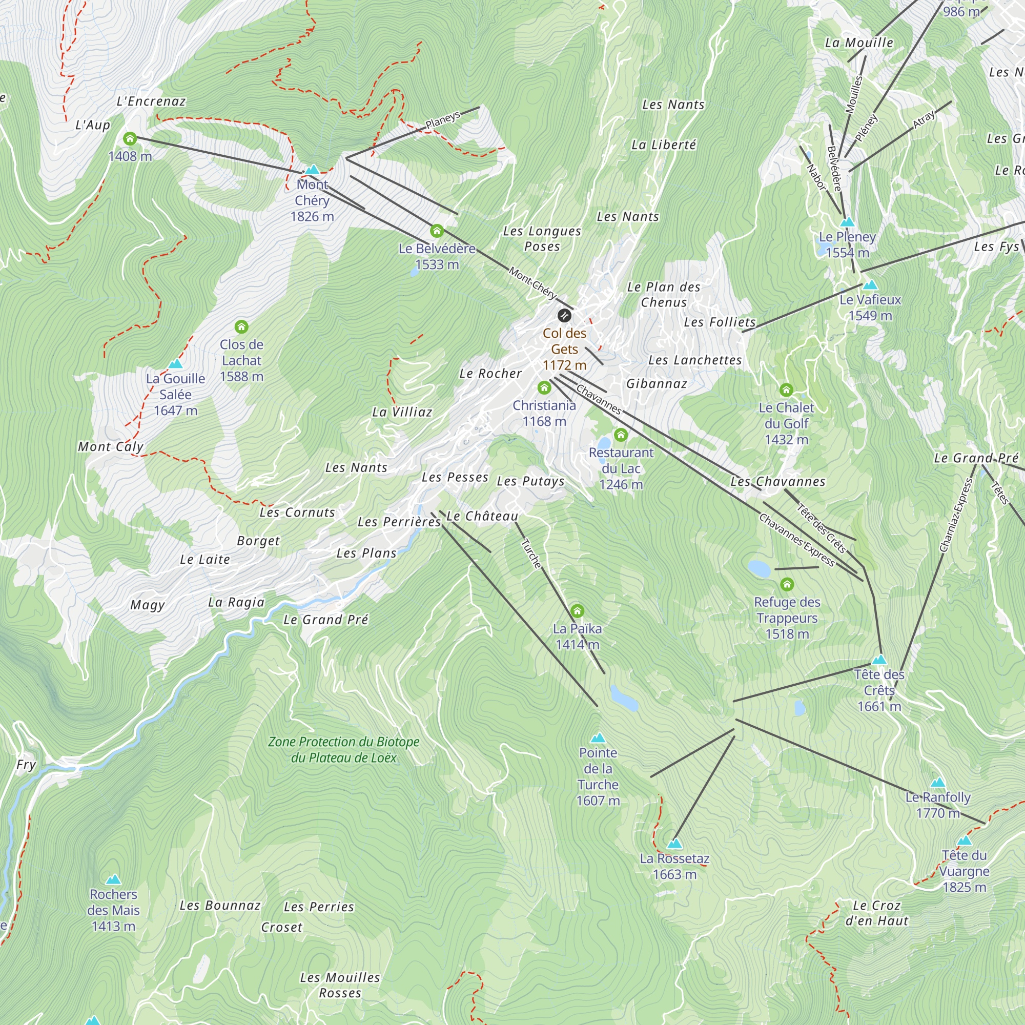 La Grande Lanière map
