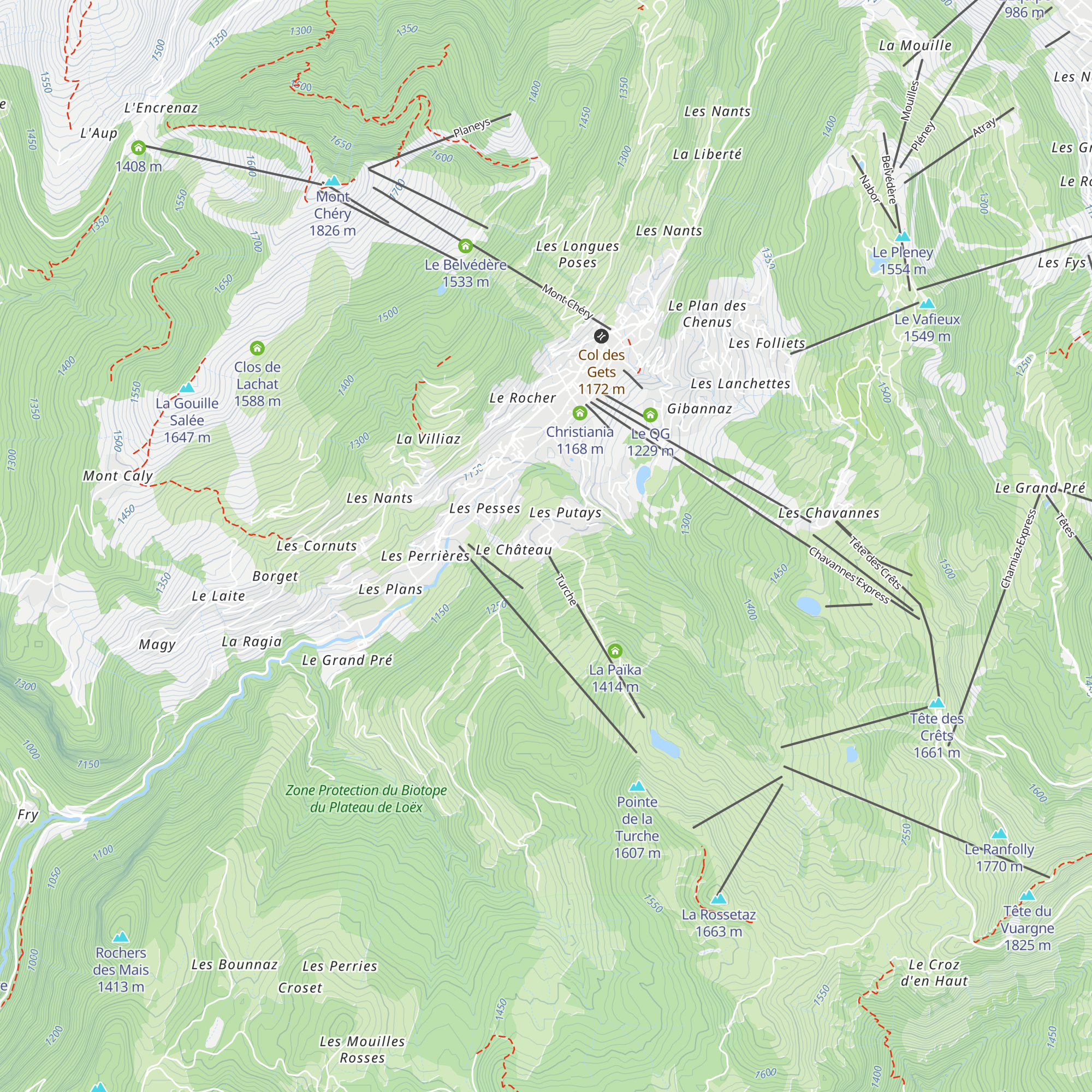 La Grande Lanière map