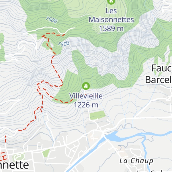 Map of Villevieille