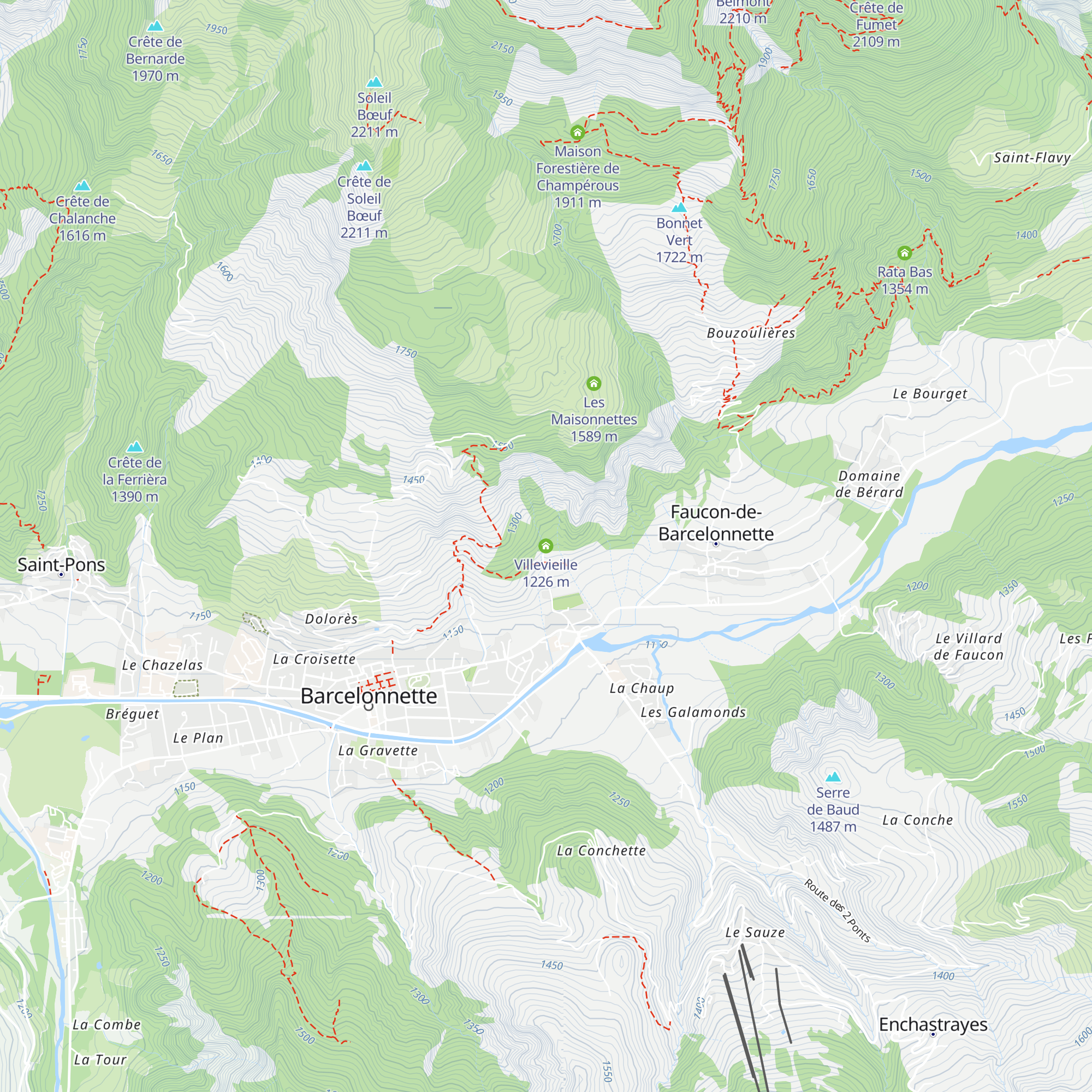 Villevieille map